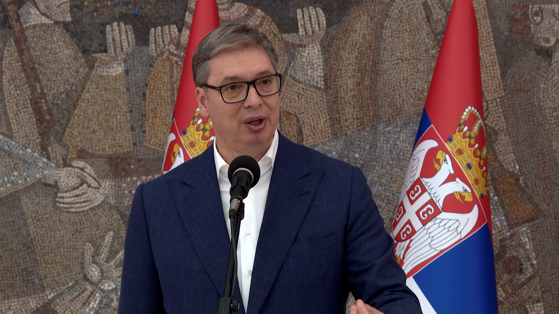 Beograd, Aleksandar Vucic predsednik Srbije, o ciljevima protesta koje sprovode blokaderi